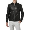 thumbnail image 2 of New Genuine Lambskin Leather Designer Jacket Motorcycle Biker Men's S M L XL A245, 2 of 4