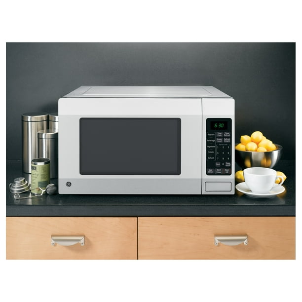 Ge 1.6 Cu. Ft. Countertop Microwave Oven, Stainless, 1150 Watts