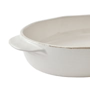 Better Homes & Gardens Artisan 8 x 14 2.7 qt Cream Stoneware Oval Baking Dish