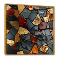 thumbnail image 2 of Designart "Cubic Marble Mosaic Tiles II" Abstract Framed Wall Art - Transitional Grey Abstract Tile Living Room Framed Canvas Art, 2 of 6