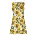 thumbnail image 5 of Mujeres verano casual sin mangas cuello redondo gradiente impreso bolsillo manga vestidos vestido suelto OAVQHLG3B Store lin121212, 5 of 5