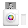thumbnail image 1 of TFixol X3 Mini Imprimante Thermique Bluetooth avec Résolution 203DPI, Lumière LED, Batterie Intégrée, et Rouleau de Papier 57x30mm pour Textes, Images, Listes et Mémos, 1 of 7