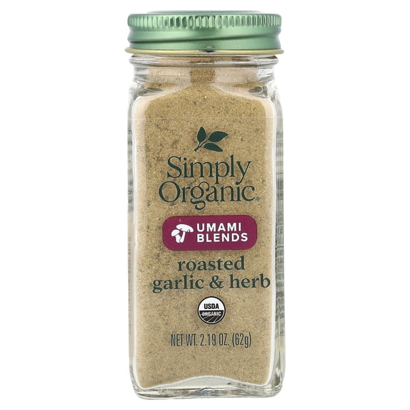 Simply Organic 15737 Roasted Garlic & Herb Umami Blend 2.19 oz.