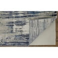 thumbnail image 6 of 7' X 10' Tan Blue And Ivory Abstract Power Loom Distressed Area Rug, 6 of 8