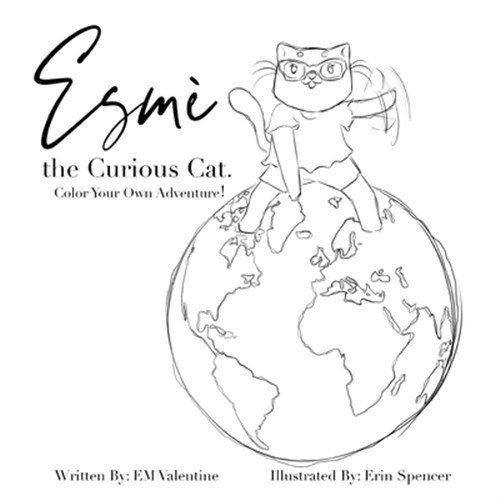 Pre-Owned Esm the Curious Cat: Color Your Own Adventure! (Paperback)
