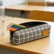 thumbnail image 1 of Minimalists Canvas Pencil Case Large Capacity Stationery Organizer Pouch Simples Zipper Pen Bag For Students Adults Office School Supplies, 1 of 7