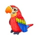 thumbnail image 2 of Muñeco de peluche de pájaro loro eléctrico realista, suave, regalo de cumpleaños, juguete de peluche de animal de dibujos animados, loro de peluche rojo, 2 of 8