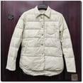 thumbnail image 1 of Chaqueta corta ligera de plumón de pato blanco con cuello de camisa artístico para mujer, de color liso, con cuello cuadrado, combinable con todo, 1 of 6