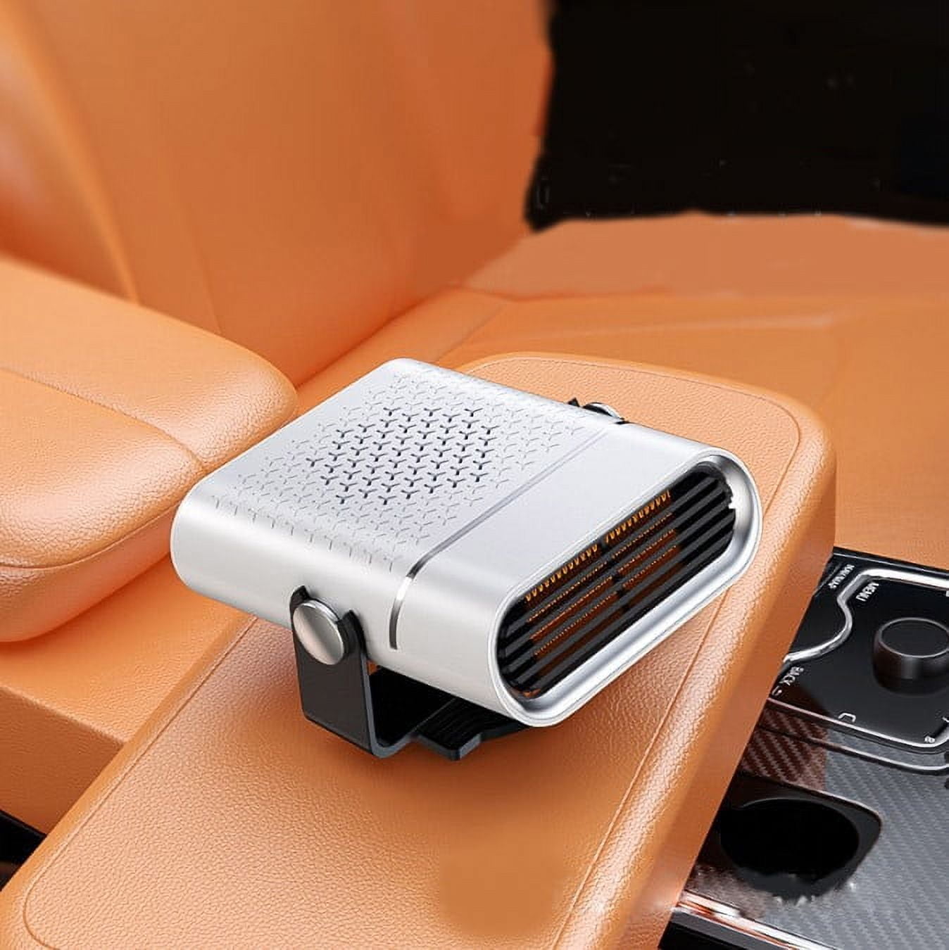 WNFJR Portable Car Heater Fan, Electric High Power Auto Windshield Window Defroster Defogger, Plugs into Cigarette Lighter, Fit for Car, Truck, RV, Van