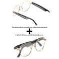 thumbnail image 5 of AI Bluetooth Call Business Style Smart Glasses Men & Women, with 163 Real-time Translation Glasses, Open Ear, Noise Cancelling Microphone Music Playback, IP65 Waterproof, 5 of 5