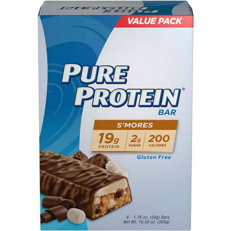 Pure Protein S'mores High Protein Bars, 1.76 oz, 6 count