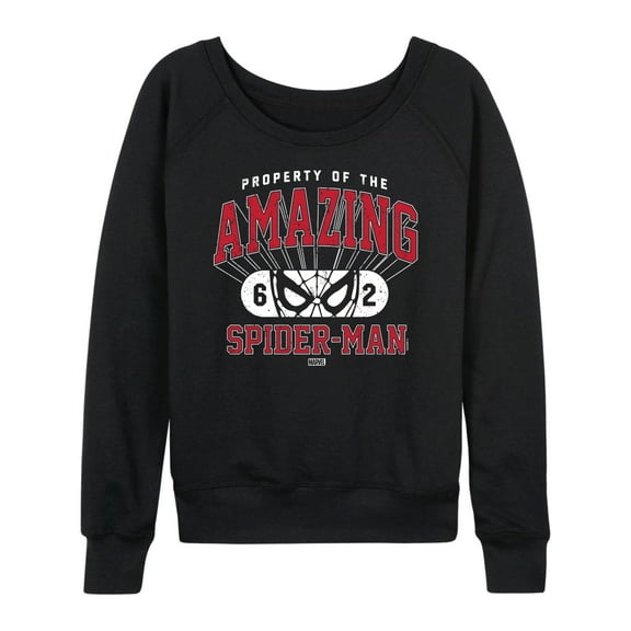 Marvel Spider-Man - Property Of Spider Man - Ladies French Terry Pullover Sweatshirt