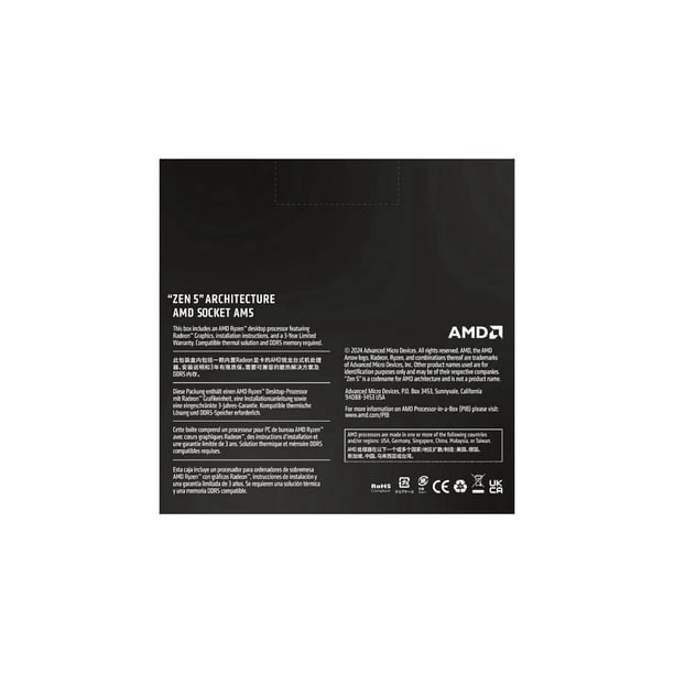 [新品]Ryzen 5 9600x AMD Ryzen 5 9600X Desktop Processor