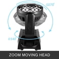 thumbnail image 2 of VEVOR 360W Moving Head Stage Light, Disco Light with 36*10W LED Bulbs, 4 in 1  RGB Color, DMX512 Stage Light for DJ, Wedding, Party, Bar, Events and Performances, 2 of 9