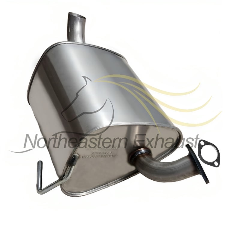 Northeastern Exhaust Stainless Steel Direct-Fit Rear Exhaust Muffler Compatible with 2010–2015 Subaru Outback 2.5L | Includes Clamp | Automotive Replacement Part