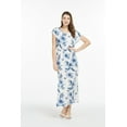 thumbnail image 4 of Robe Longue Simple Hawaïenne pour Femme à Manches Cap Luau S Day Dream Bloom, 4 of 5