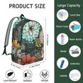 thumbnail image 5 of Floral Print College Campus Backpack for School Students, Large Capacity Bookbag with Laptop Sleeve, Sunflower Flowers Design Everyday Backpack for Commuting Work Travel, Gift for Teens Adults, 5 of 5