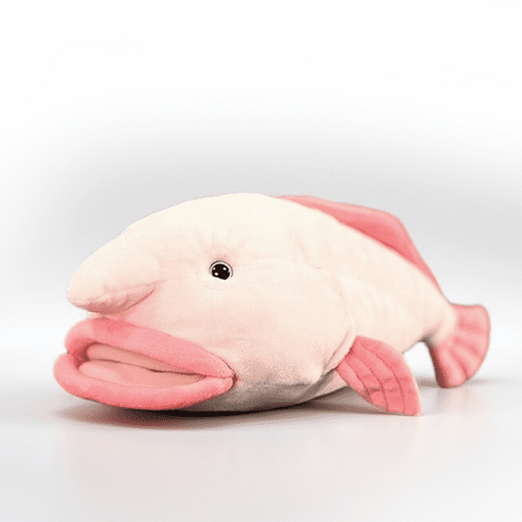 PuffPurrs Lifelike Blobfish Plush Toy, Realistic Blobfish Stuffed Animal, Weird and Funny Fish Plush, Gift for Marine Life Lovers, 33CM/12Inch