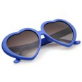 thumbnail image 4 of sunglassLA - Women's Oversize Neutral-Colored Lens Heart Shaped Sunglasses 55mm - 55mm, 4 of 4