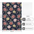 thumbnail image 2 of 2 Pcs Pioneer Flower Floral Print Pattern Kitchen Towels, Funny Microfiber Dish Towel Set, 18" X 26" Tea Towels, 2 of 6