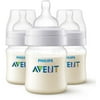 Philips Avent Anti-Colic Baby Bottles - 4oz, Clear, 3ct