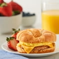 Great Value Croissant Sandwiches Sausage Egg and Cheese, 4.4 oz Size, 4