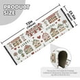 thumbnail image 5 of Yayeee Runner Rug for Bedroom 2'x6' Machine Washable Hallway Non Slip Mat, Green Nordic Christmas House, 5 of 8