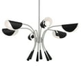 thumbnail image 2 of 52559CPZBK Kichler Lighting Arcus - 6 Light Chandelier-17 Inches Tall and 39.25 Inches Wide-Champagne Bronze/Black Finish, 2 of 3