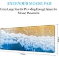 thumbnail image 4 of XXL Mouse Pad Extended Gaming Mouse Pad Beach Large Desk Mat 31.5" x 11.8" Sea Wave Keyboard Laptop Computer Mousepad for Home Office Gaming Work, 4 of 6