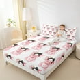 thumbnail image 7 of jejeloiu Cute Pig Bed Sheets,Farm Animal King Sheets,Black Dot Bowtie Sheet Set For Child,Lightweight Room Decor,4-Piece, 7 of 7
