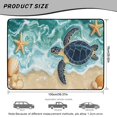 thumbnail image 7 of Bulopur Beach Sea Turtle Car Trunk Mat 29" x 39", Ocean Starfish Turtle Print Cargo Liner, Waterproof Non-Slip Rear Cargo Mat for Coastal Vacation, 7 of 7