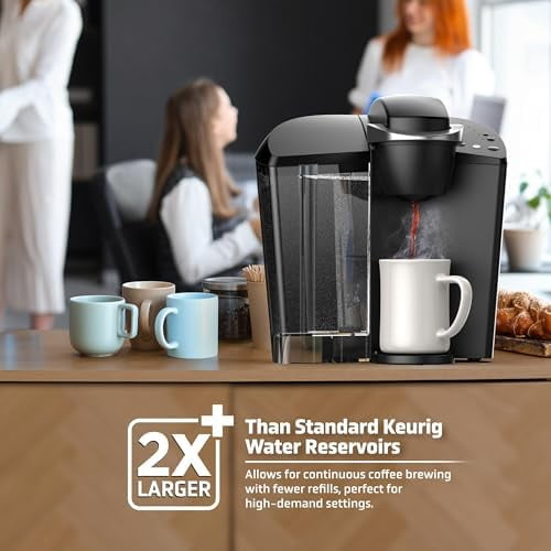 XL Replacement Water Reservoir for Keurig K-Classic Coffee Maker [!Check Image 2 for Compatibility!] Extra Large 114 Ounce Tank for K50 / K55 Single Serve K-Cup Machines (11-19 Cups)