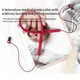 thumbnail image 5 of Auriculares Bluetooth para colgar en el cuello, auriculares estéreo internos para deportes, auriculares inalámbricos impermeables al aire libre Inevent EL5449-02B, 5 of 6