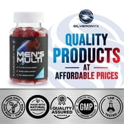 Multivitamin for Men - Complete Daily Mens Multivitamin Gummies with Vitamin D, B Vitamins, Zinc & More - Energy, Memory, Focus & Immune Health Support - 13 Essential Vitamins & Minerals, 60 Capsules