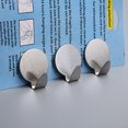 thumbnail image 2 of Gancho De Pared Adhesivo De 4 Piezas, Ganchos Adhesivos para Baño De Cocina, Gancho De Toalla Adhesivo Sin Perforar Acero Inoxidable,3.5*3.5cm, 2 of 5