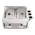 thumbnail image 5 of Vintoro 6L Commercial Deep Fryer with Filter Baskets, Stainless Steel Dual Tank Kitchen Deep Fryer, 5 of 19