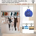 thumbnail image 3 of GYDEK 50 Pack Curtain Rings with Clips, Drapery Clips with Rings, Hangers Drapes Rings 1.26 Inch Interior Diameter, Fits up to 1 Inch Curtain Rod, Vintage Black, 3 of 11