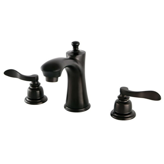 Kingston Brass KB7965NFL 8 in. Widespread Bathroom Faucet, Oil Rubbed Bronze