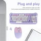 thumbnail image 4 of Combo De Teclado Y Mouse Inalámbricos, Teclado De Máquina De Escribir Retro Colorido Con Teclas Redondas, Mouse Y Teclado Inalámbricos Para Computadora Portátil, 4 of 7