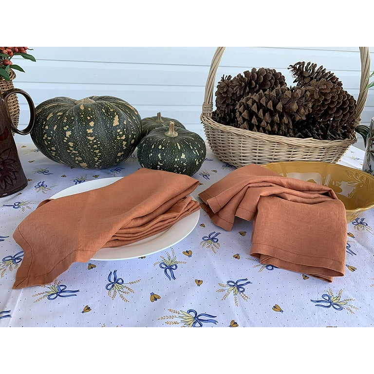 French Country Dish Towels, Pure Linen, Set of 2, Flax/Beige