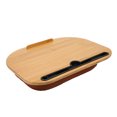 thumbnail image 3 of Escritorio portátil con tapa de bambú, escritorio para computadora portátil, escritorio portátil de madera de bambú con cojín de almohada, soporte para computadora portátil, durabilidad probada en el, 3 of 12