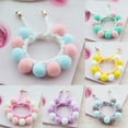 thumbnail image 2 of UDIYO Handmade Plush Balls Stitching Collar Dog Cat Neck Strap Scarf Bib Pet Supplies, 2 of 7