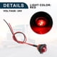 thumbnail image 5 of Luces de marcador redondas LED para remolque de camión 24V, de plástico, impermeables, rojas, 4 piezas, 5 of 7
