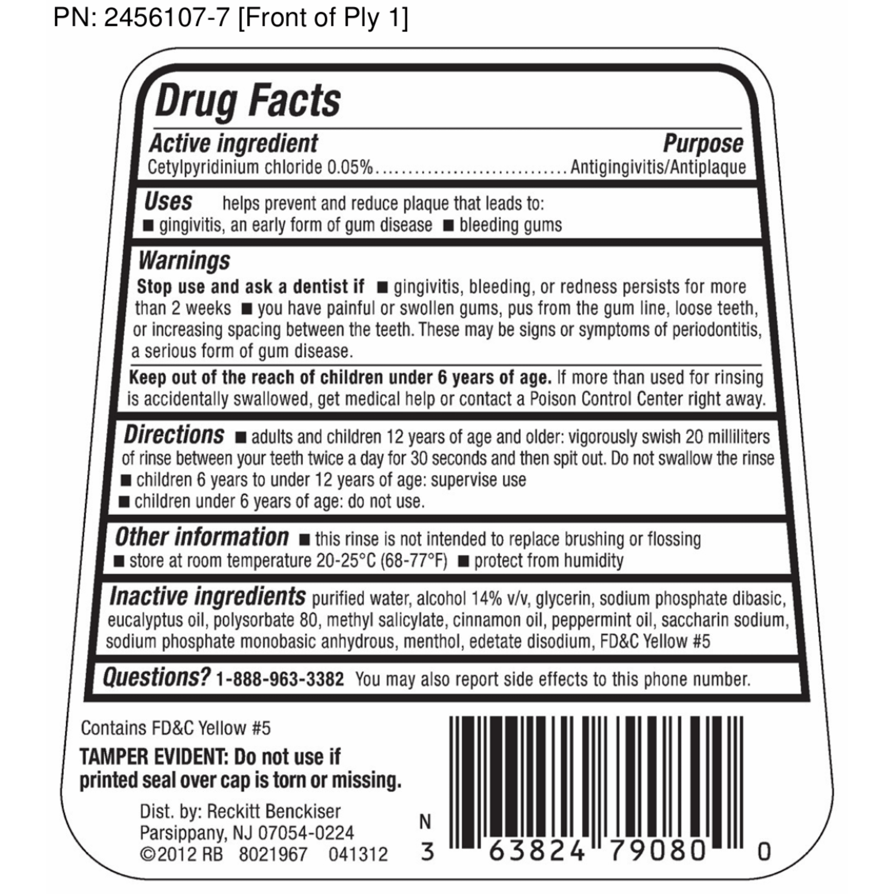 Cepacol Antibacterial Multi-Protection Mouthwash, Reduce Plaque and Freshen Breath, 24 FL OZ