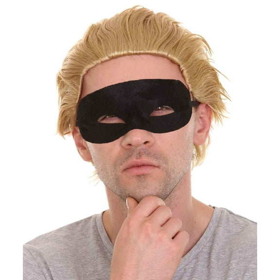Superhero Family Mens Wig with Mask Set | Movie Cosplay Halloween Wig | Premium Breathable Capless Cap