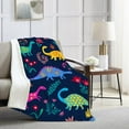 thumbnail image 2 of Dinosaur Blanket for Girls Boys Cute Kids Throw Blankets, Soft Plush Fleece Flannel Dino Blanket for Couch Bed Sofa Boy''s Room Decor 50x40 Inch, 2 of 6