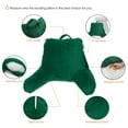 thumbnail image 6 of Nestl Backrest Reading Pillow, Bed Rest Pillow with Arms for Sitting In Bed, Shredded Memory Foam Back Support Pillow, Hunter Green, 6 of 8