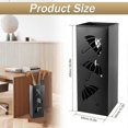 thumbnail image 3 of Metal Umbrella Holder, Square Umbrella Stand Rack For Entryway Freestanding Square Umbrella Holder Umbrella Rack Stand, 3 of 5