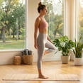 thumbnail image 2 of Women's Cotton Soft Capri Leggings Activewear, Heather Grey-XL, 1 Pack, 2 of 6