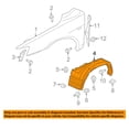 thumbnail image 3 of For 09-17 Lancer Front Splash Shield Inner Fender Liner Panel Plastic Left Side, 3 of 5